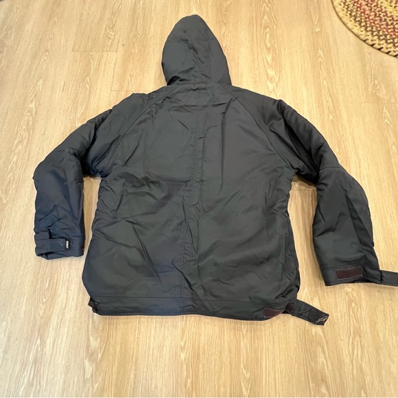 Vintage J Crew Men's Anorak Half Zip Hooded Jacket S Blue Red Fleece Interior - Picture 6 of 8